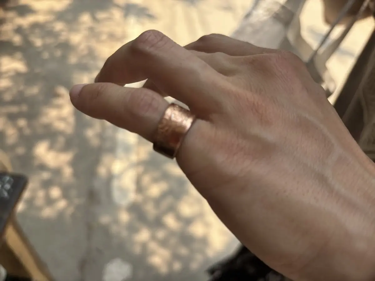 Handmade ring crafted from a spoon