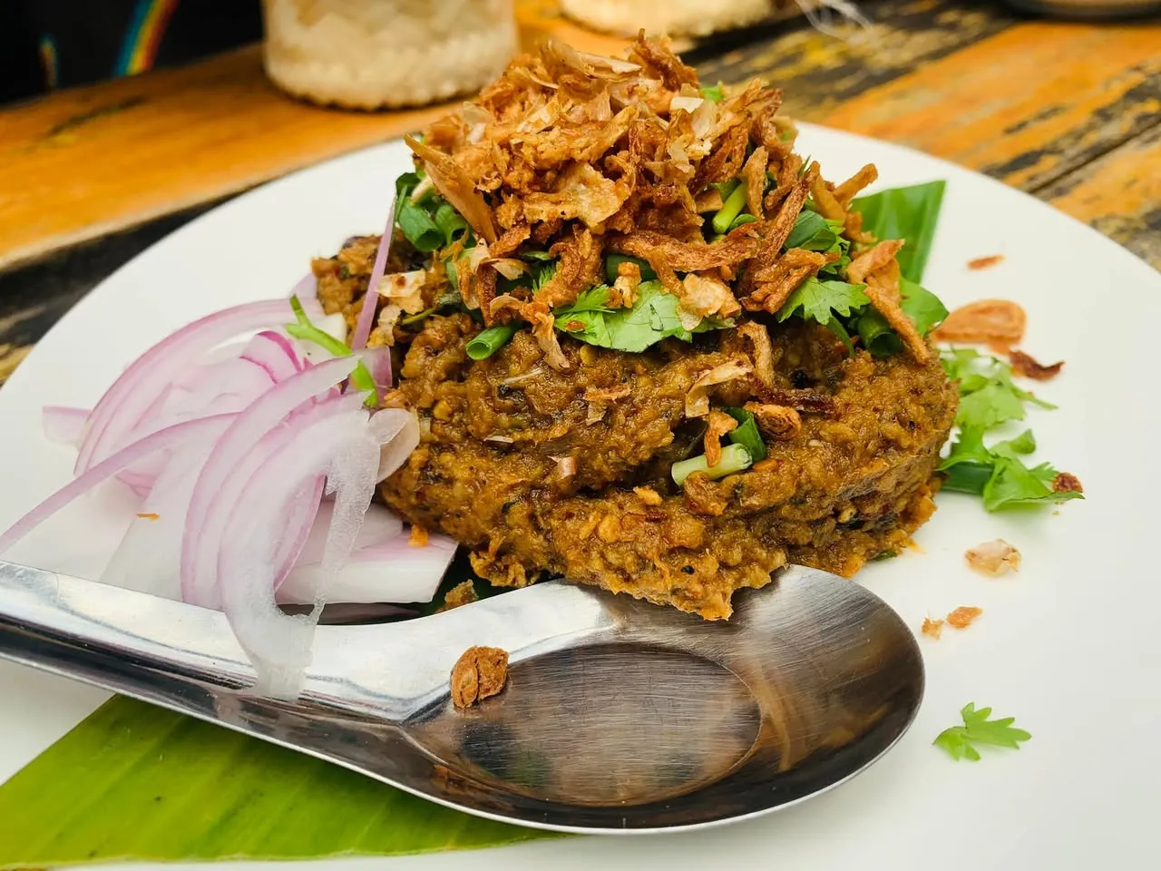 Yam Samunprai — Fresh Herb Salad